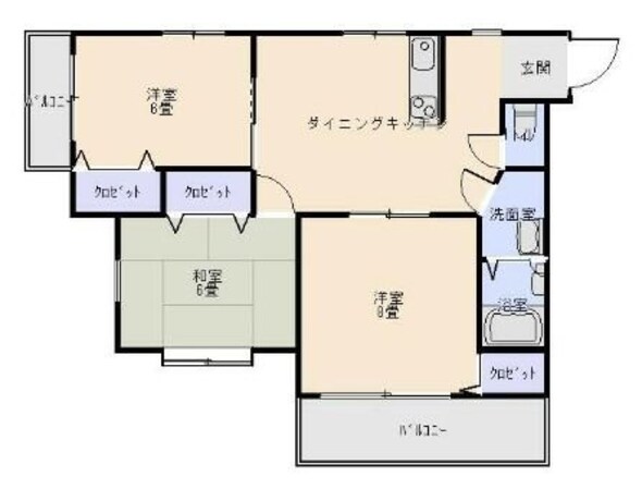 メゾン昭和土地９号館の物件間取画像